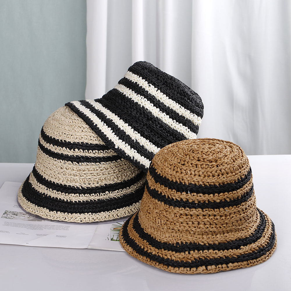 women's beach hat Bucket hat w - Bucket Hat Straw ulasan dan harga